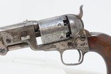 CRIMEAN WAR Antique COLT LONDON M1851 NAVY .36 PERCUSSION Revolver HOLSTER
BRITISH PROOFED Silver Plated LONDON BARREL ADDRESS - 5 of 23