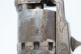 c1858 SCROLL ENGRAVED, SILVER PLATE Antique MANHATTAN POCKET Revolver .31 With STAGE COACH ROBBERY CYLINDER SCENE! - 14 of 22