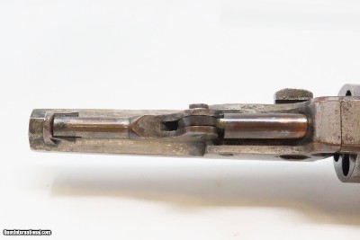 c1858 SCROLL ENGRAVED, SILVER PLATE Antique MANHATTAN POCKET Revolver .31 With STAGE COACH ROBBERY CYLINDER SCENE! - Image 17 of 22