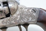 c1858 SCROLL ENGRAVED, SILVER PLATE Antique MANHATTAN POCKET Revolver .31 With STAGE COACH ROBBERY CYLINDER SCENE! - 6 of 22