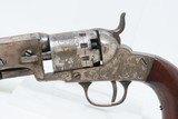 c1858 SCROLL ENGRAVED, SILVER PLATE Antique MANHATTAN POCKET Revolver .31 With STAGE COACH ROBBERY CYLINDER SCENE! - 4 of 22