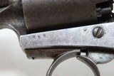c1861 MASS. ARMS ADAMS PATENT Pocket Revolver .31 Percussion RARE 1 of 4,300 Manufactured, 3 1/4” - 6 of 17