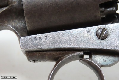 c1861 MASS. ARMS ADAMS PATENT Pocket Revolver .31 Percussion RARE 1 of 4,300 Manufactured, 3 1/4” - Image 6 of 17
