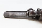 c1861 MASS. ARMS ADAMS PATENT Pocket Revolver .31 Percussion RARE 1 of 4,300 Manufactured, 3 1/4” - 13 of 17