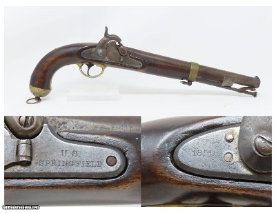 CIVIL WAR Era U.S. SPRINGFIELD Model 1855 MAYNARD Percussion Pistol-Carbine 1 of ONLY 4,021 Made at SPRINGFIELD for CAVALRY