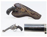 c1900 COLT 1877 LIGHTNING .38 Revolver C&R DOC HOLLIDAY Hardin BILLY BONNEY With Period Hand-Tooled, Embroidered Leather Holster!