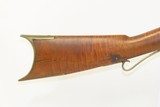 Antique “SHORT” Long Rifle .44 Percussion Rifle Half-Stock CHILD Woman Buggy 11” LOP and 37” OAL - 3 of 19