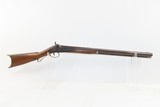 Antique “SHORT” Long Rifle .44 Percussion Rifle Half-Stock CHILD Woman Buggy 11” LOP and 37” OAL - 2 of 19
