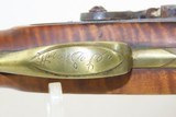 Antique “SHORT” Long Rifle .44 Percussion Rifle Half-Stock CHILD Woman Buggy 11” LOP and 37” OAL - 8 of 19