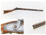 Antique “SHORT” Long Rifle .44 Percussion Rifle Half-Stock CHILD Woman Buggy 11” LOP and 37” OAL - 1 of 19