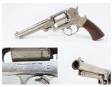 CIVIL WAR Antique U.S. STARR ARMS M1858 Army .44 PERCUSSION Revolver Nickel U.S. Contract Double Action ARMY Revolver
