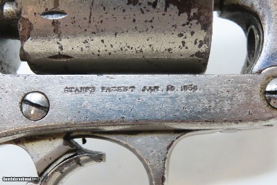 CIVIL WAR Antique U.S. STARR ARMS M1858 Army .44 PERCUSSION Revolver Nickel U.S. Contract Double Action ARMY Revolver - Image 15 of 19