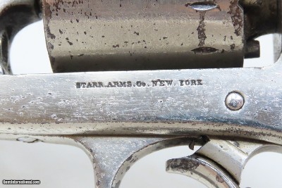 CIVIL WAR Antique U.S. STARR ARMS M1858 Army .44 PERCUSSION Revolver Nickel U.S. Contract Double Action ARMY Revolver - Image 7 of 19