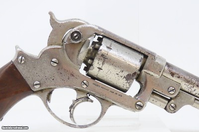 CIVIL WAR Antique U.S. STARR ARMS M1858 Army .44 PERCUSSION Revolver Nickel U.S. Contract Double Action ARMY Revolver - Image 18 of 19