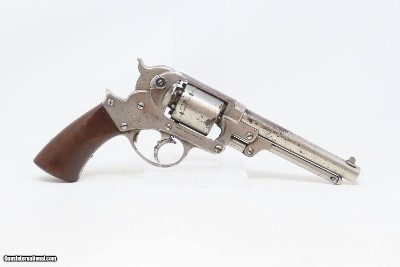 CIVIL WAR Antique U.S. STARR ARMS M1858 Army .44 PERCUSSION Revolver Nickel U.S. Contract Double Action ARMY Revolver - Image 16 of 19