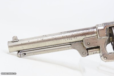 CIVIL WAR Antique U.S. STARR ARMS M1858 Army .44 PERCUSSION Revolver Nickel U.S. Contract Double Action ARMY Revolver - Image 5 of 19