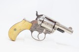 c1881 NICKEL & IVORY Antique SHERIFF’S Model 1877 COLT LIGHTNING Revolver
Etched Panel 2 1/2” Barrel - 16 of 19