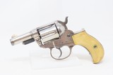 c1881 NICKEL & IVORY Antique SHERIFF’S Model 1877 COLT LIGHTNING Revolver
Etched Panel 2 1/2” Barrel - 2 of 19