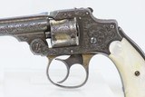 SILVER & GOLD PLATED, ENGRAED 1st Model S&W .32 Safety Hammerless 5-Shot “LEMONSQUEEZER” Revolver w/PEARL GRIPS - 4 of 18