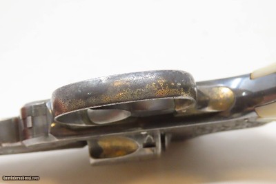 SILVER & GOLD PLATED, ENGRAED 1st Model S&W .32 Safety Hammerless 5-Shot “LEMONSQUEEZER” Revolver w/PEARL GRIPS - Image 13 of 18