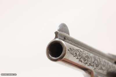 SILVER & GOLD PLATED, ENGRAED 1st Model S&W .32 Safety Hammerless 5-Shot “LEMONSQUEEZER” Revolver w/PEARL GRIPS - Image 11 of 18