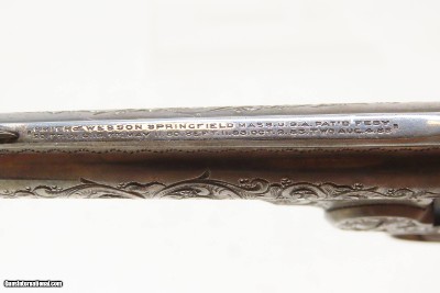 SILVER & GOLD PLATED, ENGRAED 1st Model S&W .32 Safety Hammerless 5-Shot “LEMONSQUEEZER” Revolver w/PEARL GRIPS - Image 9 of 18