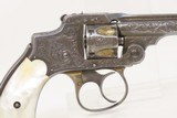 SILVER & GOLD PLATED, ENGRAED 1st Model S&W .32 Safety Hammerless 5-Shot “LEMONSQUEEZER” Revolver w/PEARL GRIPS - 17 of 18