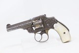 SILVER & GOLD PLATED, ENGRAED 1st Model S&W .32 Safety Hammerless 5-Shot “LEMONSQUEEZER” Revolver w/PEARL GRIPS - 2 of 18