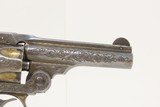 SILVER & GOLD PLATED, ENGRAED 1st Model S&W .32 Safety Hammerless 5-Shot “LEMONSQUEEZER” Revolver w/PEARL GRIPS - 18 of 18