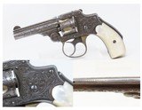 SILVER & GOLD PLATED, ENGRAED 1st Model S&W .32 Safety Hammerless 5-Shot “LEMONSQUEEZER” Revolver w/PEARL GRIPS
