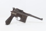 CHINESE Manufactured MAUSER C96 Broomhandle Pistol COPY 7.63x25mm C&R
With MAUSER c1930 Commercial Markings - 18 of 21