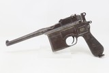 CHINESE Manufactured MAUSER C96 Broomhandle Pistol COPY 7.63x25mm C&R
With MAUSER c1930 Commercial Markings - 2 of 21