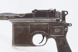 CHINESE Manufactured MAUSER C96 Broomhandle Pistol COPY 7.63x25mm C&R
With MAUSER c1930 Commercial Markings - 4 of 21