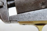 c1861 Antique COLT 1849 POCKET Revolver w/HOLSTER CIVIL WAR FRONTIER 6” w Stagecoach Robbery Holdup Cylinder Scene - 8 of 23
