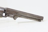 c1861 Antique COLT 1849 POCKET Revolver w/HOLSTER CIVIL WAR FRONTIER 6” w Stagecoach Robbery Holdup Cylinder Scene - 23 of 23