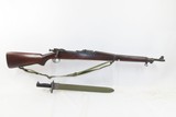 WORLD WAR II U.S. Remington M1903 BOLT ACTION C&R Rifle BAYONET & SCABBARD
WWII Rifle Made in 1934 w/ HIGH STANDARD BARREL - 2 of 22
