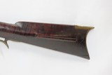 Mid-1800s Antique Half Stock PERCUSSION .43 Caliber TARGET RifleWith DOUBLE SET TRIGGER - 14 of 18