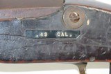 Mid-1800s Antique Half Stock PERCUSSION .43 Caliber TARGET RifleWith DOUBLE SET TRIGGER - 12 of 18