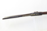 Mid-1800s Antique Half Stock PERCUSSION .43 Caliber TARGET RifleWith DOUBLE SET TRIGGER - 6 of 18