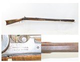 c1850s Antique HENRY GUNCKEL LONG RIFLE .48 Cal. PLAINS Buffalo Bison PA/OH Montgomery County, Ohio Gunsmith, Miami