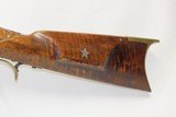 c1850s Antique HENRY GUNCKEL LONG RIFLE .48 Cal. PLAINS Buffalo Bison PA/OH Montgomery County, Ohio Gunsmith, Miami - 15 of 19