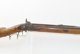c1850s Antique HENRY GUNCKEL LONG RIFLE .48 Cal. PLAINS Buffalo Bison PA/OH Montgomery County, Ohio Gunsmith, Miami - 4 of 19