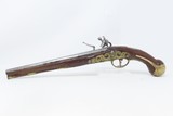 1700s BERNARDINUS de ANGELIS Antique EUROPEAN Flintlock FIGHTING PISTOL .53 Large Martial Pistol from the Continent - 12 of 15