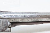 1700s BERNARDINUS de ANGELIS Antique EUROPEAN Flintlock FIGHTING PISTOL .53 Large Martial Pistol from the Continent - 11 of 15