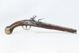 1700s BERNARDINUS de ANGELIS Antique EUROPEAN Flintlock FIGHTING PISTOL .53 Large Martial Pistol from the Continent - 2 of 15