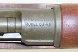 WORLD WAR II U.S. Remington M1903A3 Bolt Action C&R INFANTRY Rifle .30-06Made in 1943 w/ “R.A. / FLAMING BOMB / 9-43” Barrel - 8 of 18