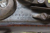 BRASS Barrel Antique British T. BOLTON .53 FLINTLOCK INDIAN TRADE PistolEarly 1800s Pistol Used for TRADE with NATIVES - 6 of 18