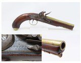 BRASS Barrel Antique British T. BOLTON .53 FLINTLOCK INDIAN TRADE PistolEarly 1800s Pistol Used for TRADE with NATIVES - 1 of 18