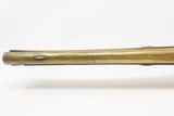 ORNATE CONTINENTAL EUROPEAN Antique Flintlock Pistol w BRASS LOCK, BARREL 18th Century Fighting Pistol in .60 Caliber - 11 of 19