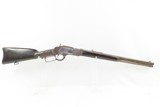 c1887 Antique WINCHESTER Model 1873 .44-40 WCF Rifle Octagonal Barrel With Silver Décor on the Stock - 20 of 25